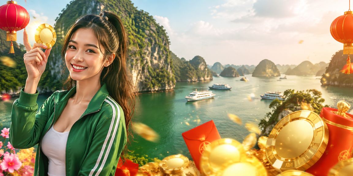 Người dùng thử game mới tại vịnh Hạ Long về đêm